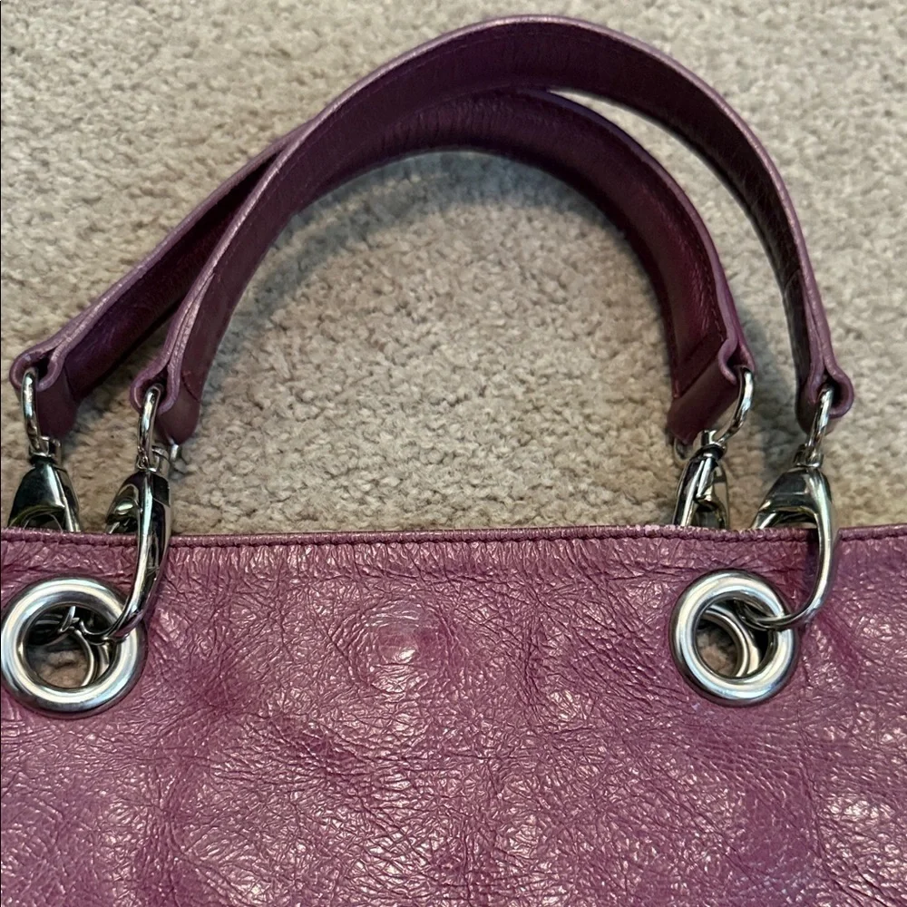 Maurizio Taiuti Rich Purple Leather Bag - Picture 11 of 11
